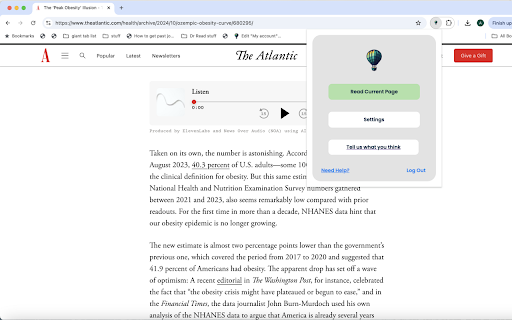Dr. Read - Chrome Extension