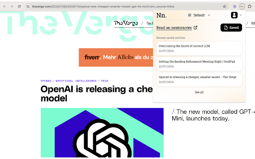 Nestornotes Chrome Extension - Chrome Extension